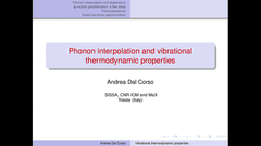 Phonon calculations and thermodynamics