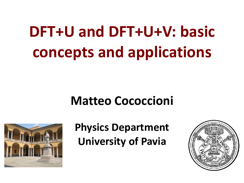 DFT+U and DFT+U+V: Basic concepts and applications