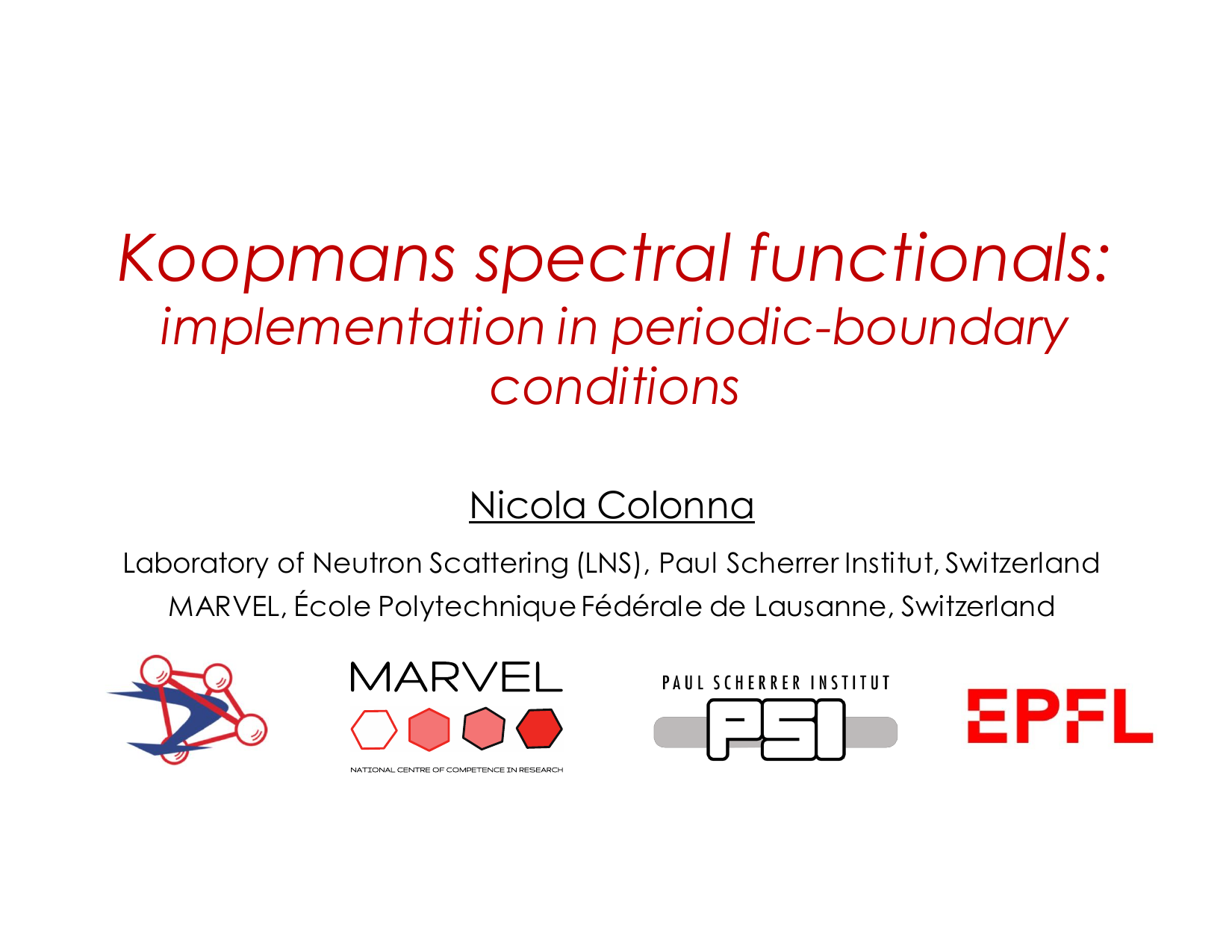 Koopmans spectral functionals: implementation in periodic boundary conditions